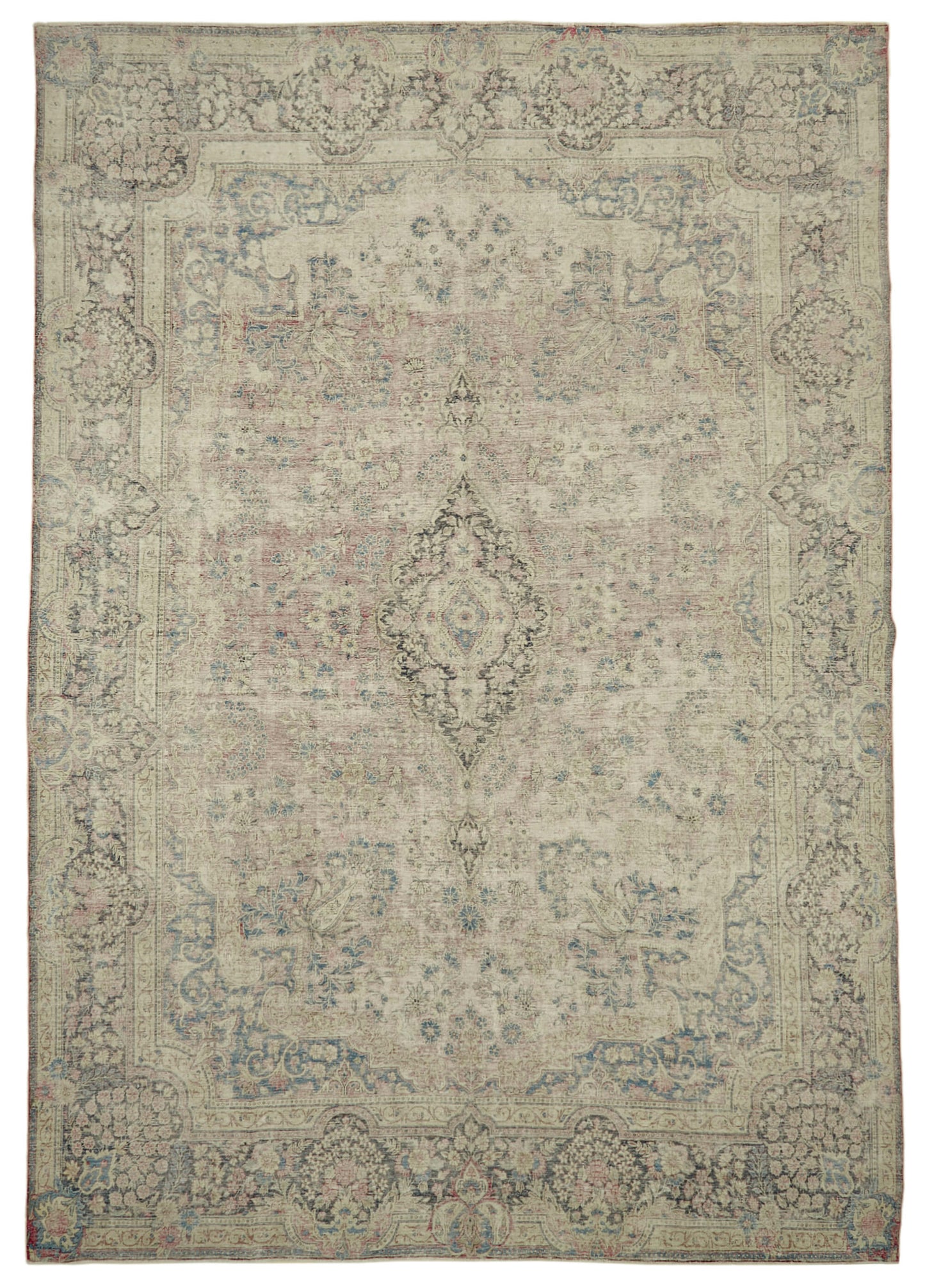 11x16 Beige Vintage Large Area Rug - 46154