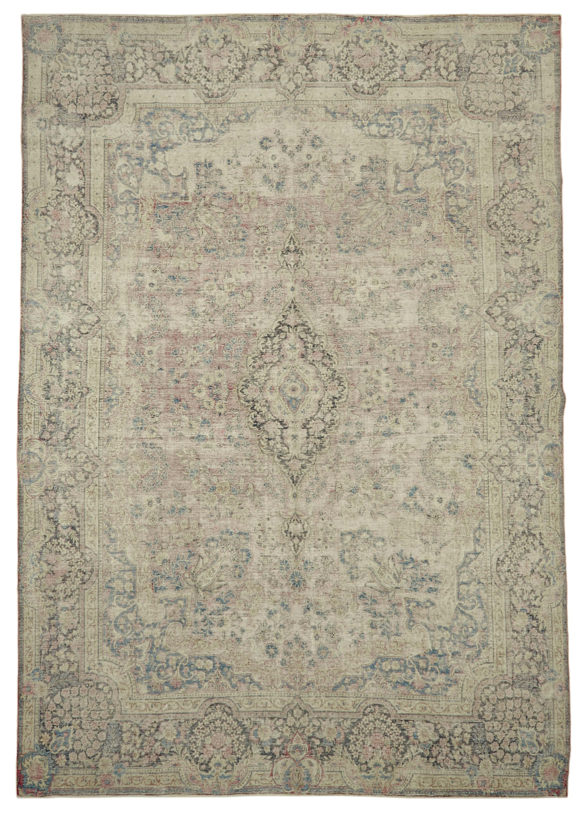 11x16 Beige Vintage Large Area Rug - 46154