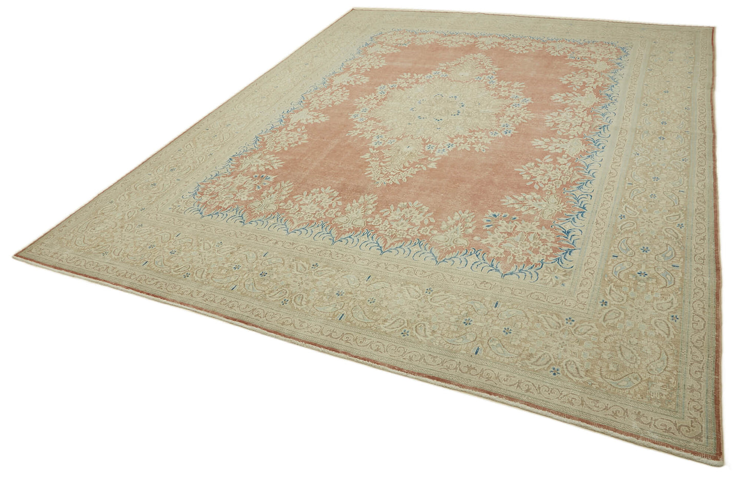 10x12 Beige Vintage Large Area Rug - 46158