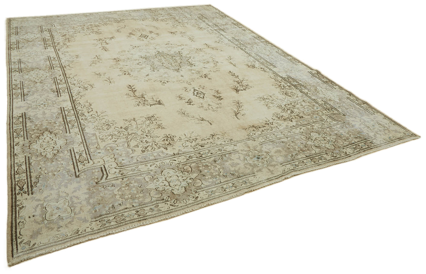 10x13 Beige Vintage Large Area Rug - 46159