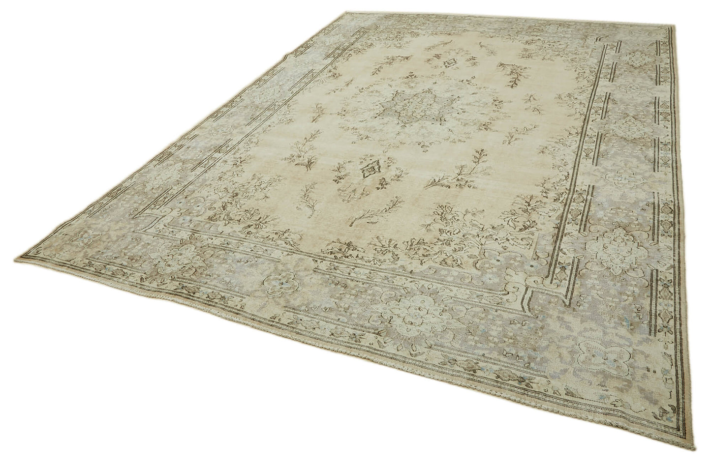 10x13 Beige Vintage Large Area Rug - 46159