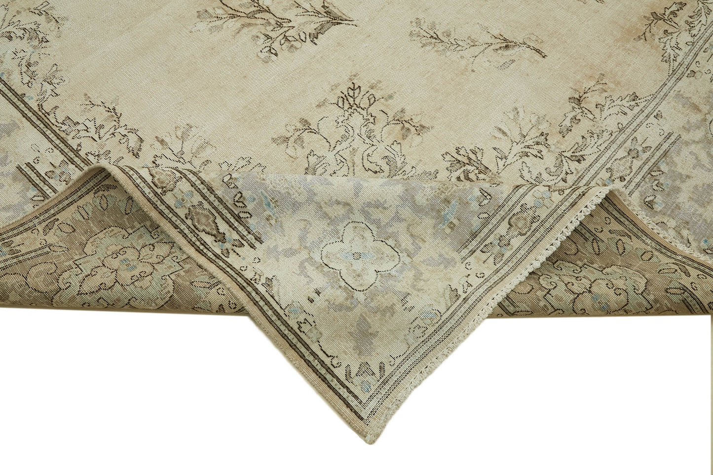 10x13 Beige Vintage Large Area Rug - 46159