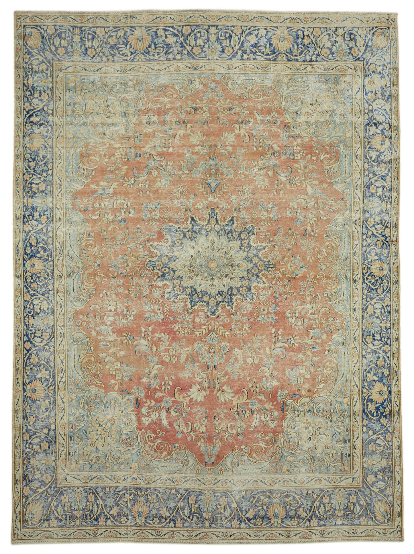 9x13 Beige Vintage Large Area Rug - 46160