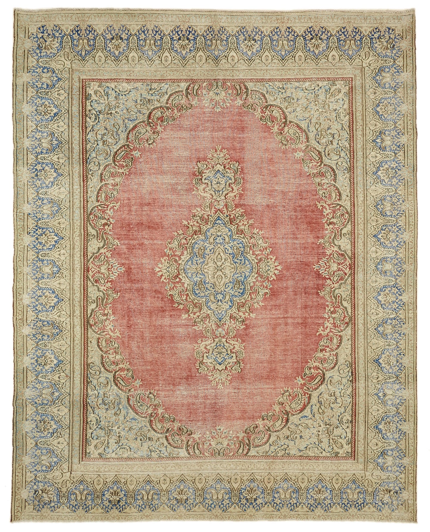 9x12 Beige Vintage Large Area Rug - 46163