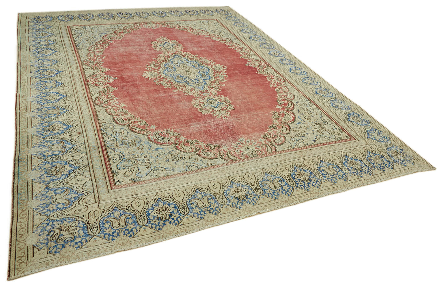 9x12 Beige Vintage Large Area Rug - 46163