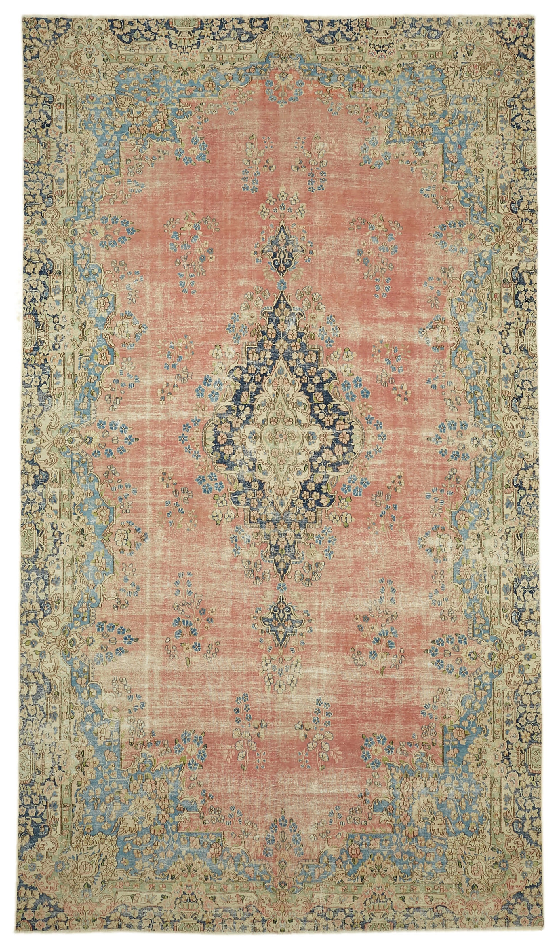 8x14 Beige Vintage Large Area Rug - 46164