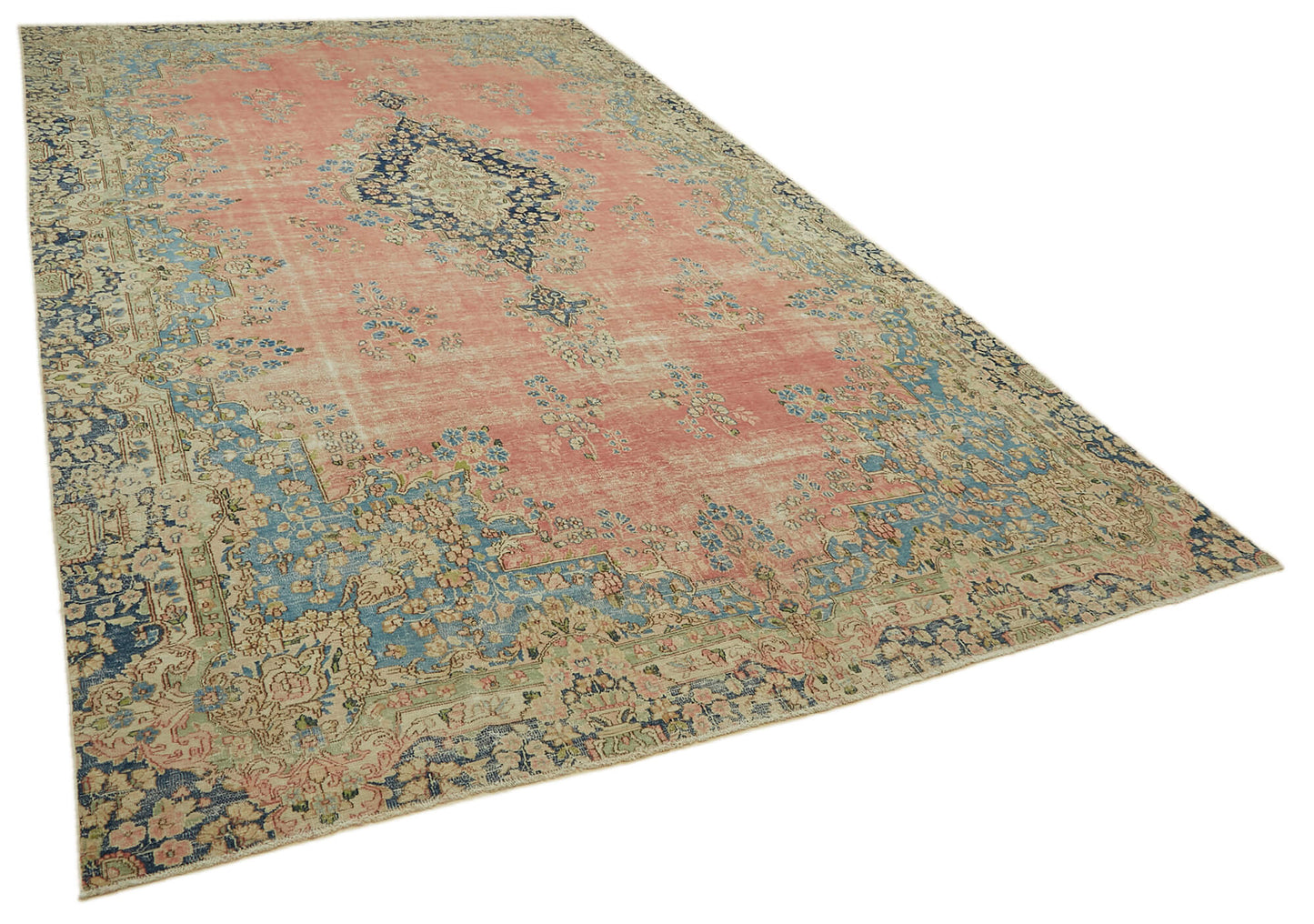 8x14 Beige Vintage Large Area Rug - 46164