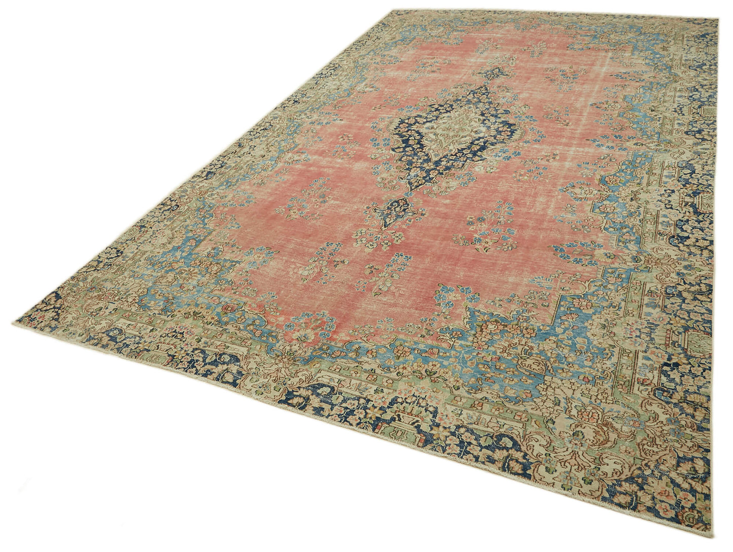 8x14 Beige Vintage Large Area Rug - 46164