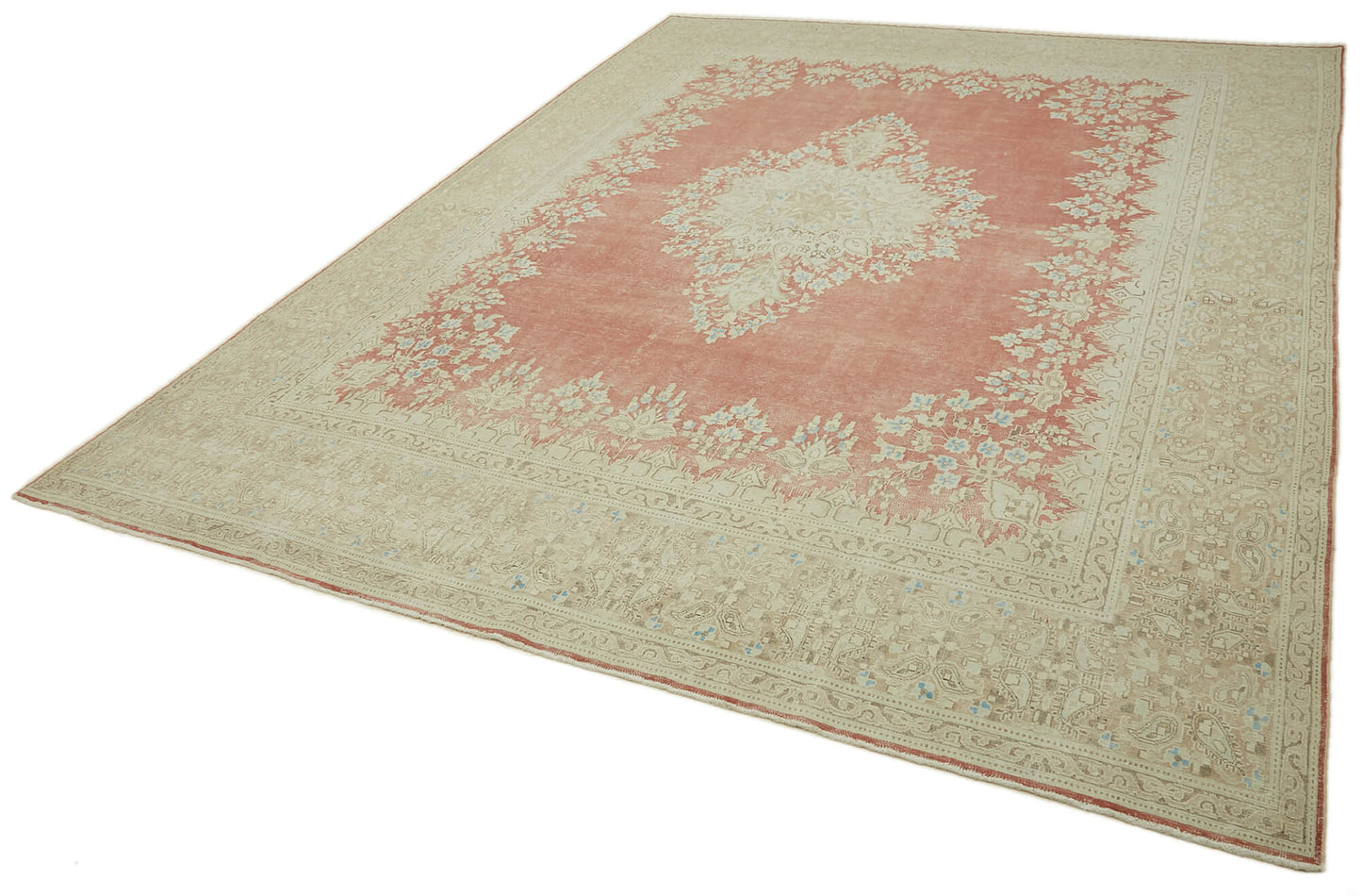 10x13 Beige Vintage Large Area Rug - 46165