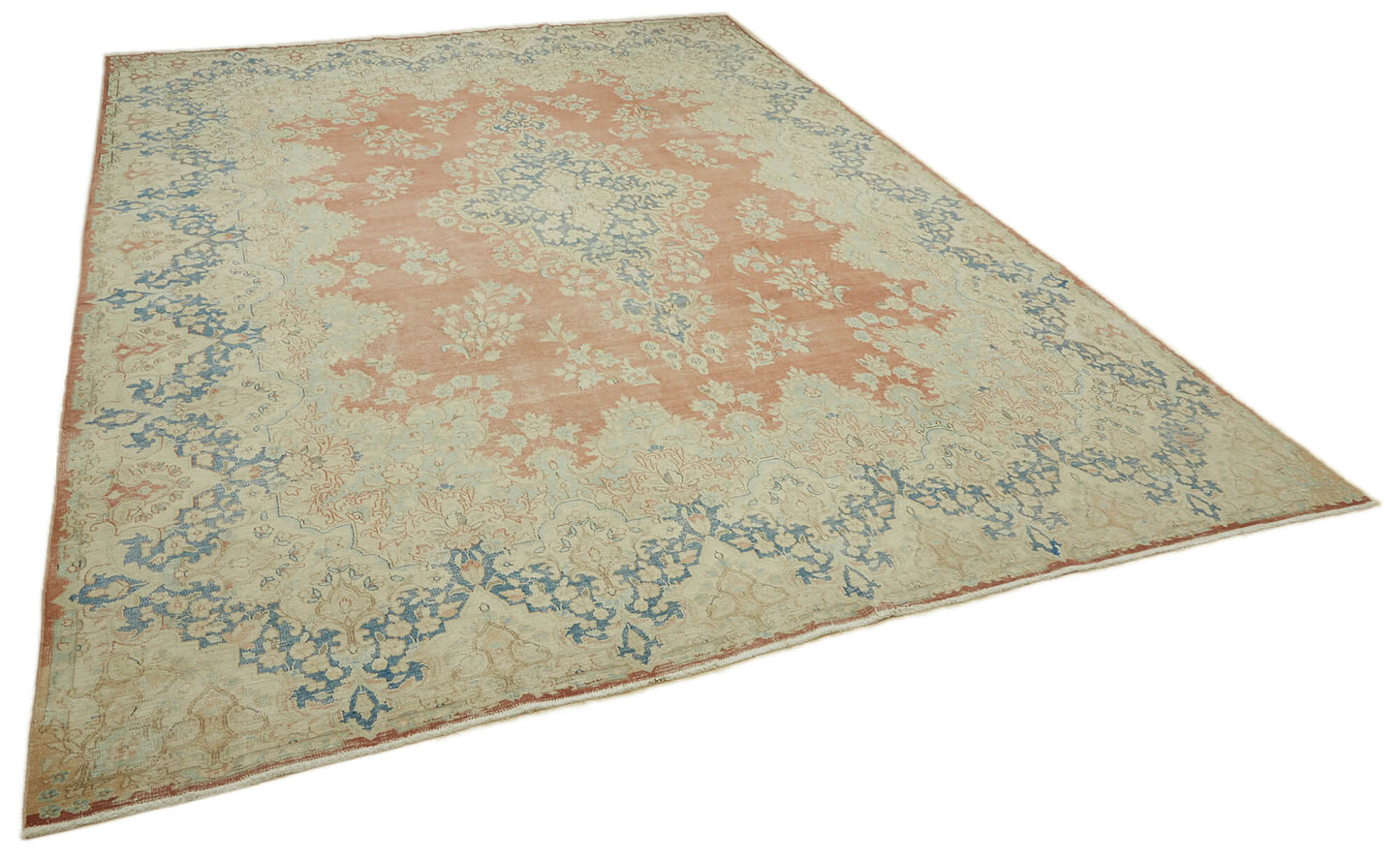 10x13 Beige Vintage Large Area Rug - 46166