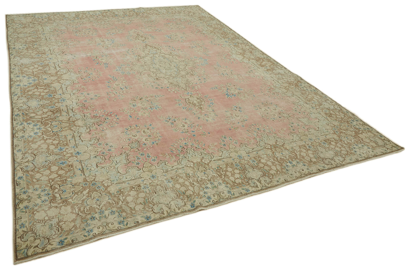 10x13 Beige Vintage Large Area Rug - 46167