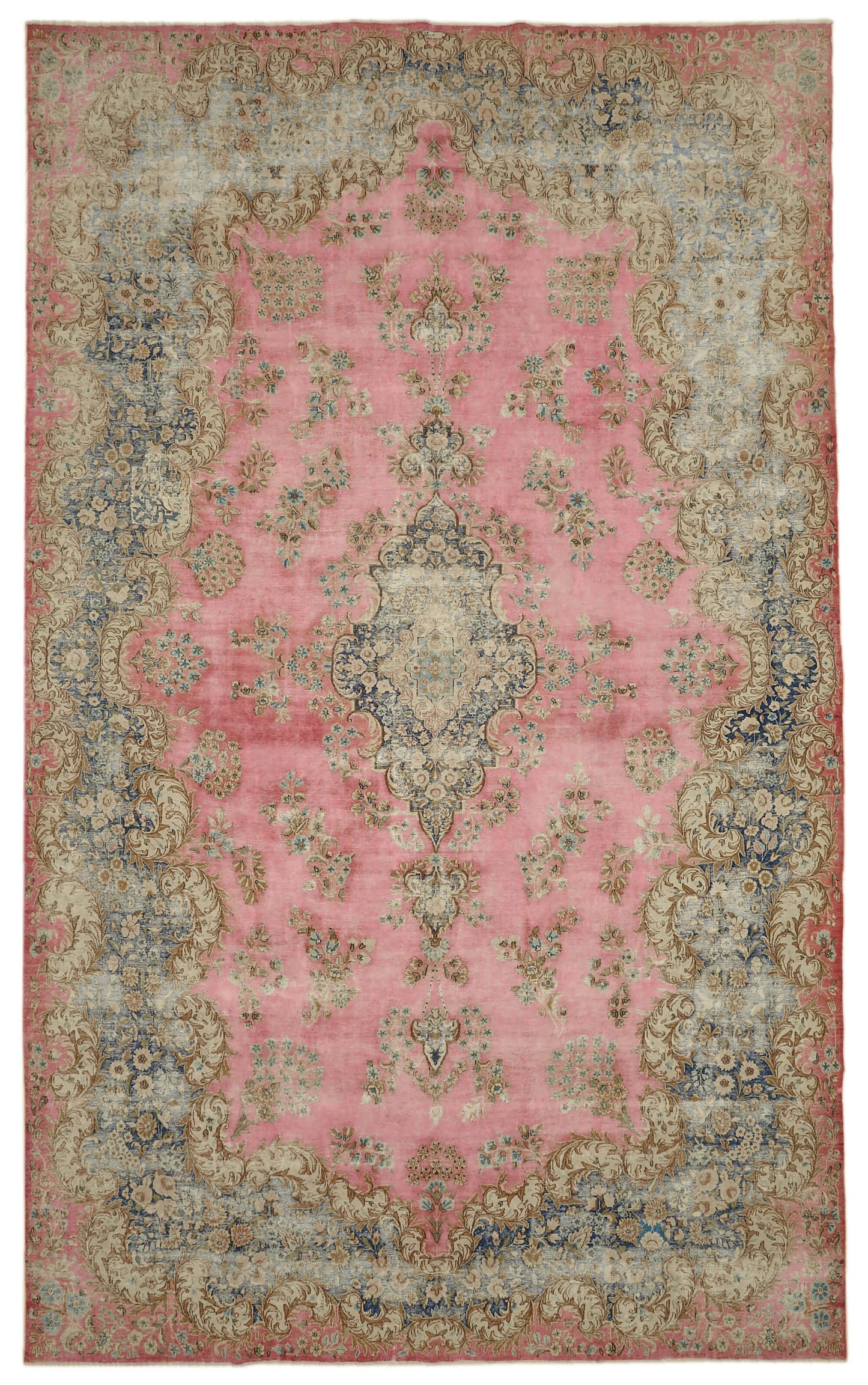 10x16 Beige Vintage Large Area Rug - 46169