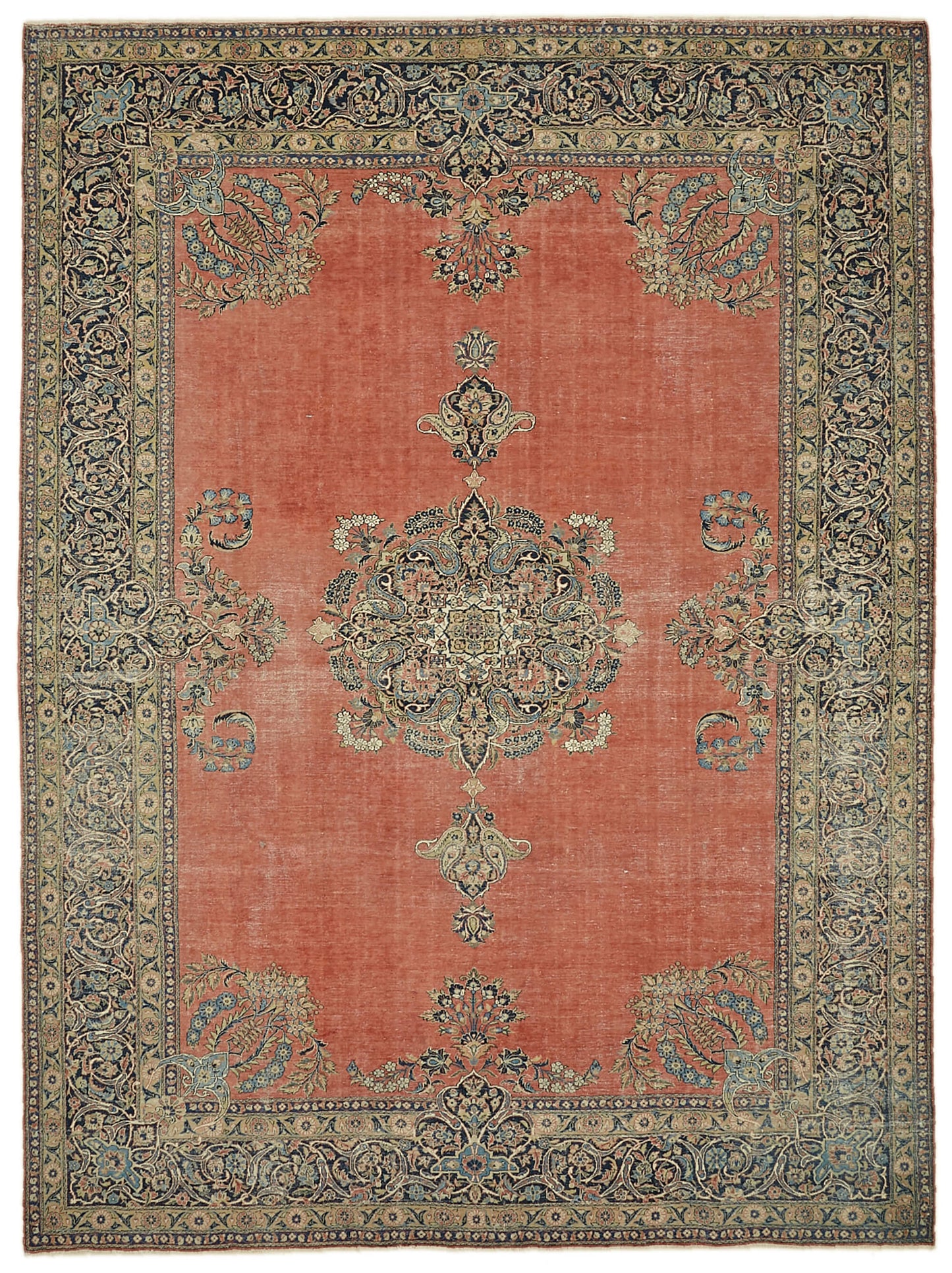 9x12 Beige Vintage Large Area Rug - 46170