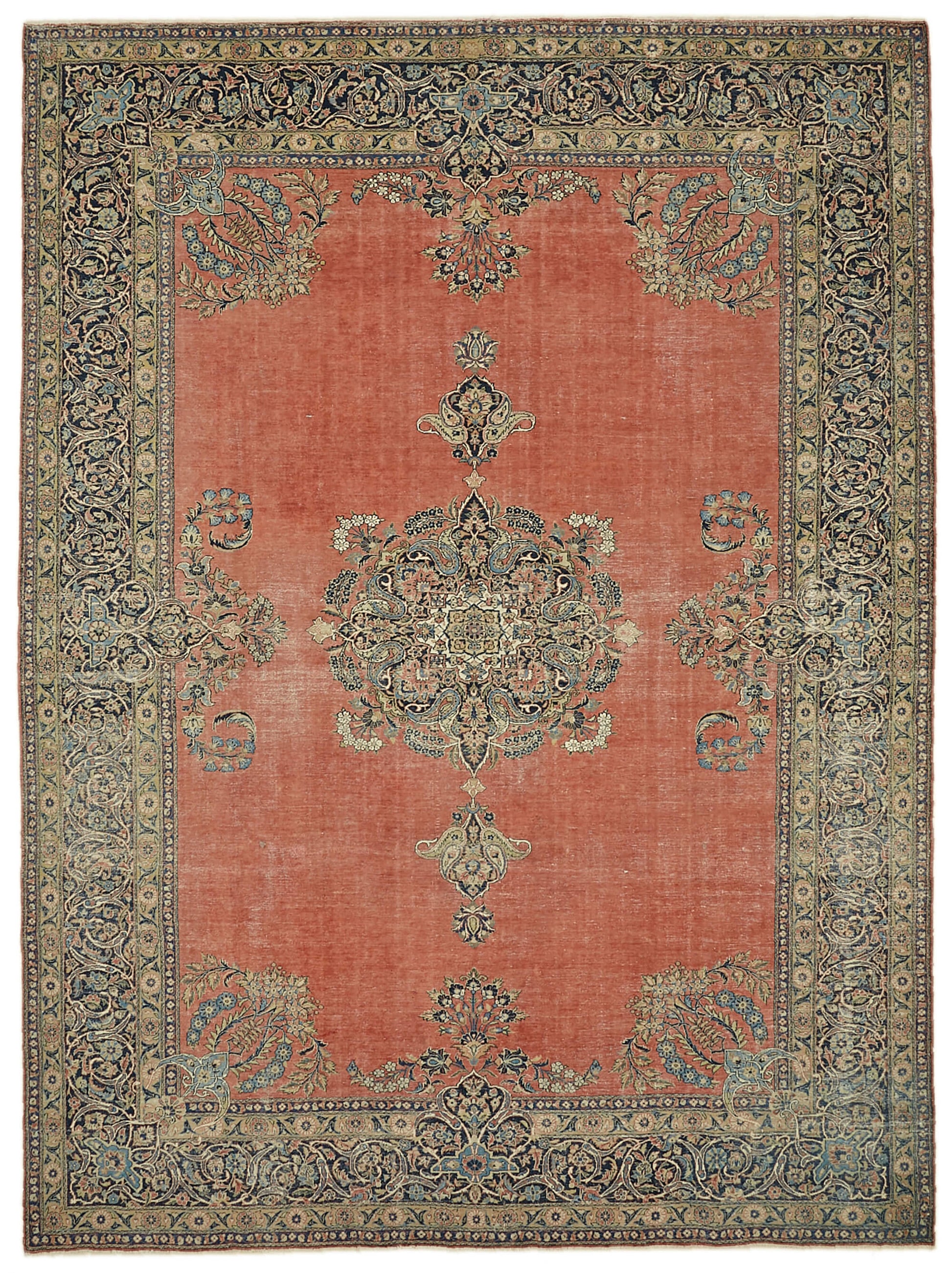 9x12 Beige Vintage Large Area Rug - 46170