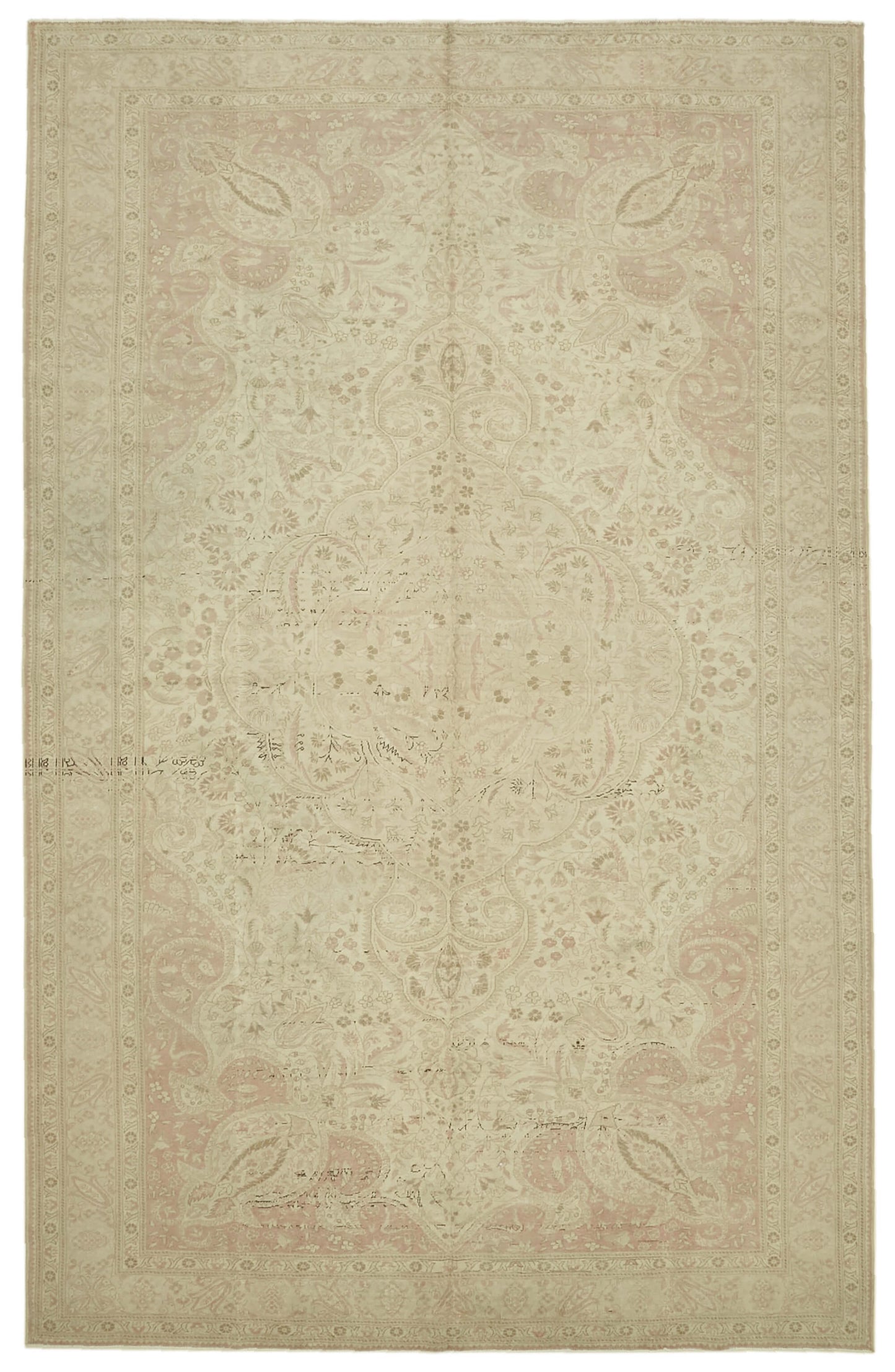 8x13 Beige Vintage Large Area Rug - 46171