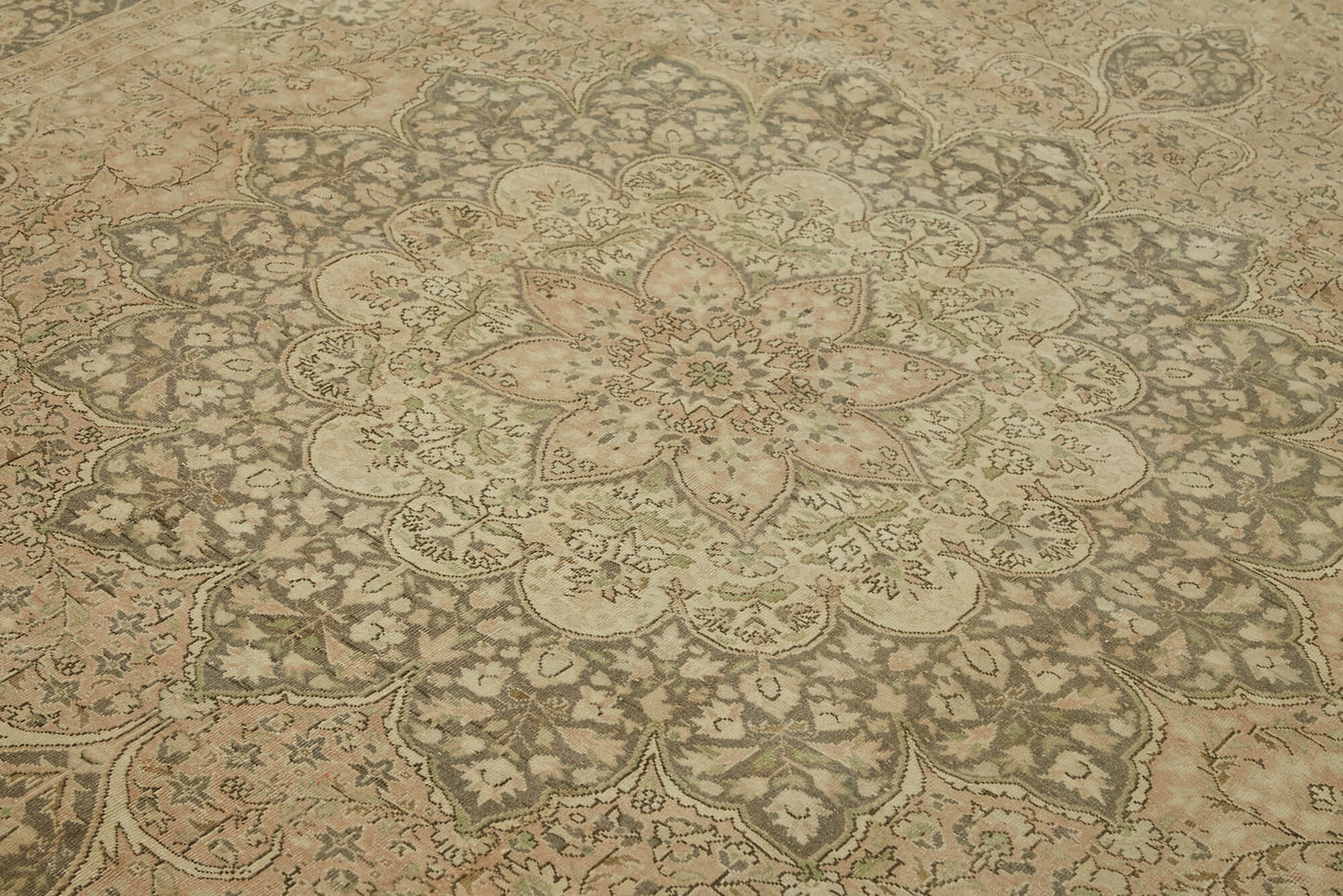 8x11 Beige Vintage Large Area Rug - 46173