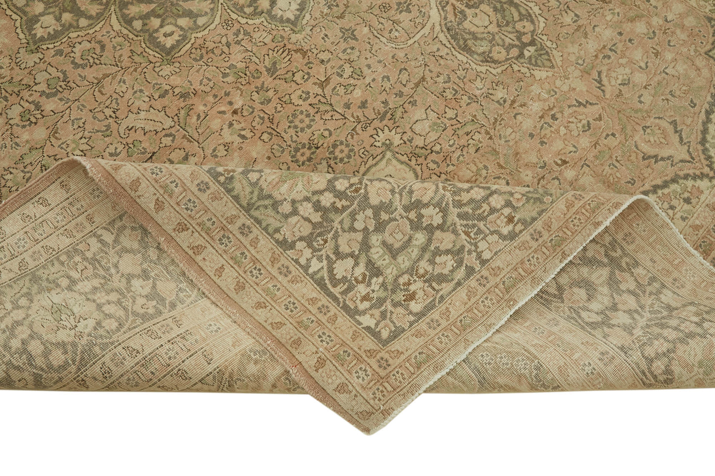 8x11 Beige Vintage Large Area Rug - 46173