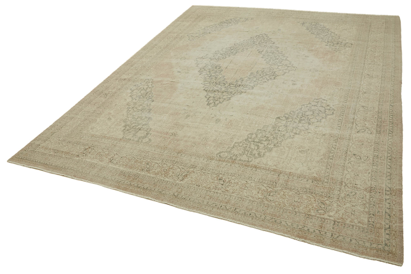 10x13 Beige Vintage Large Area Rug - 46174