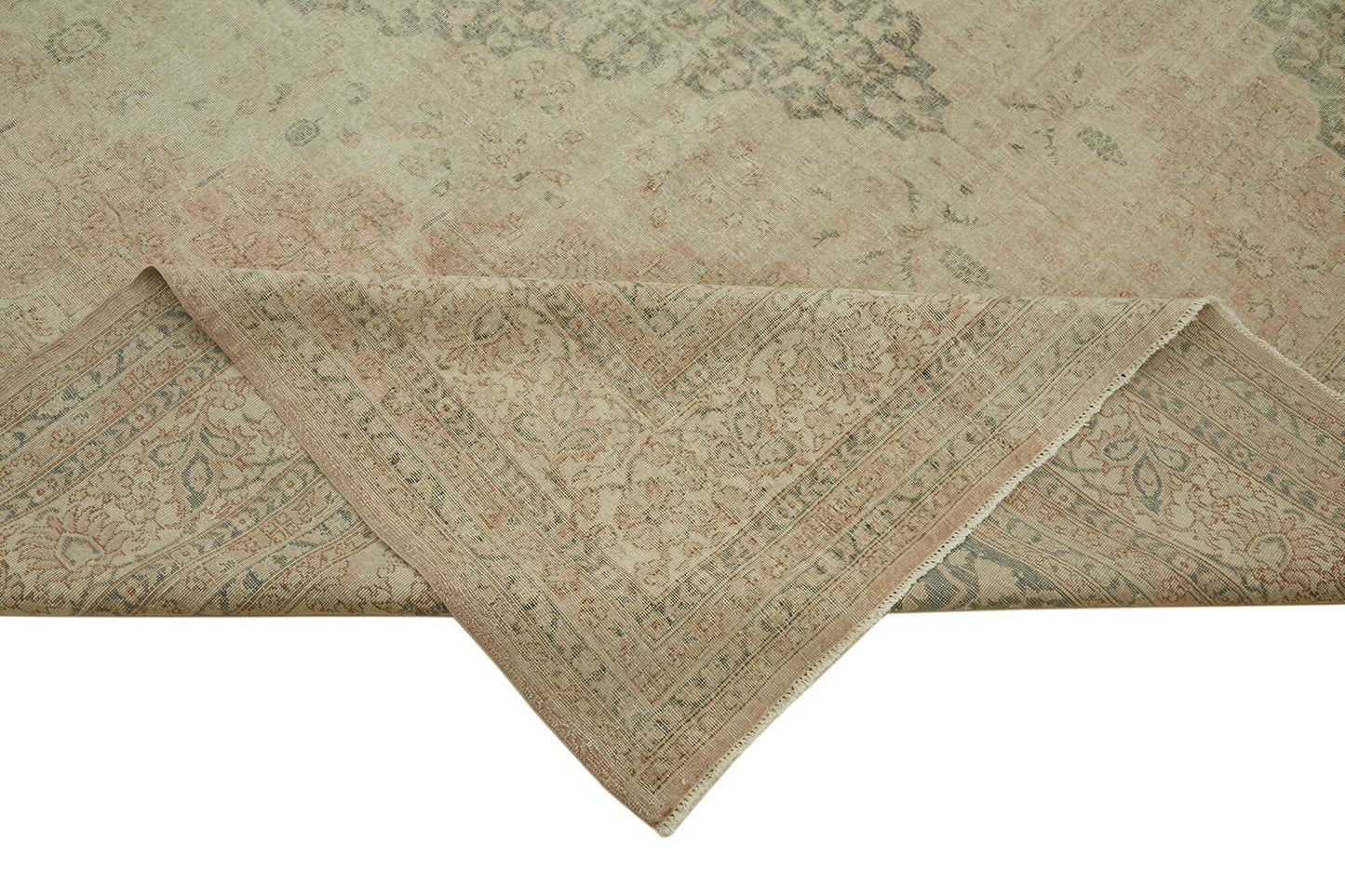 10x13 Beige Vintage Large Area Rug - 46174