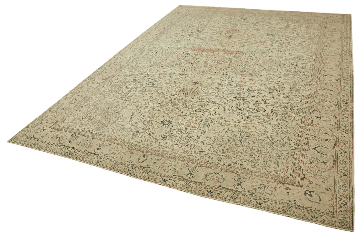 10x14 Beige Vintage Large Area Rug - 46175