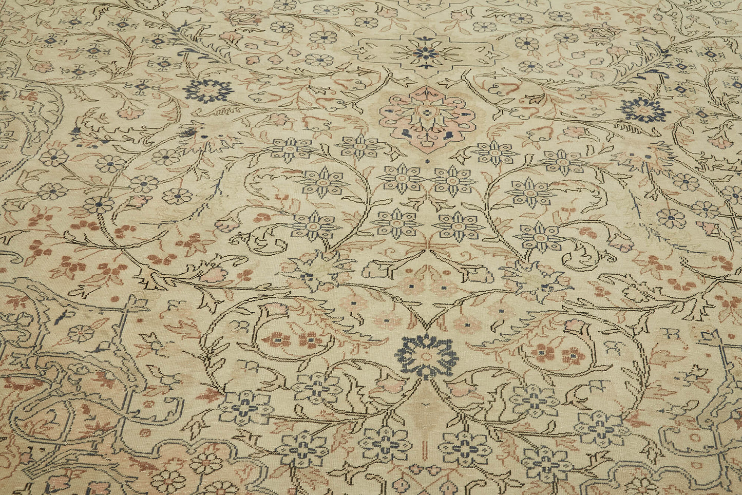 10x14 Beige Vintage Large Area Rug - 46175