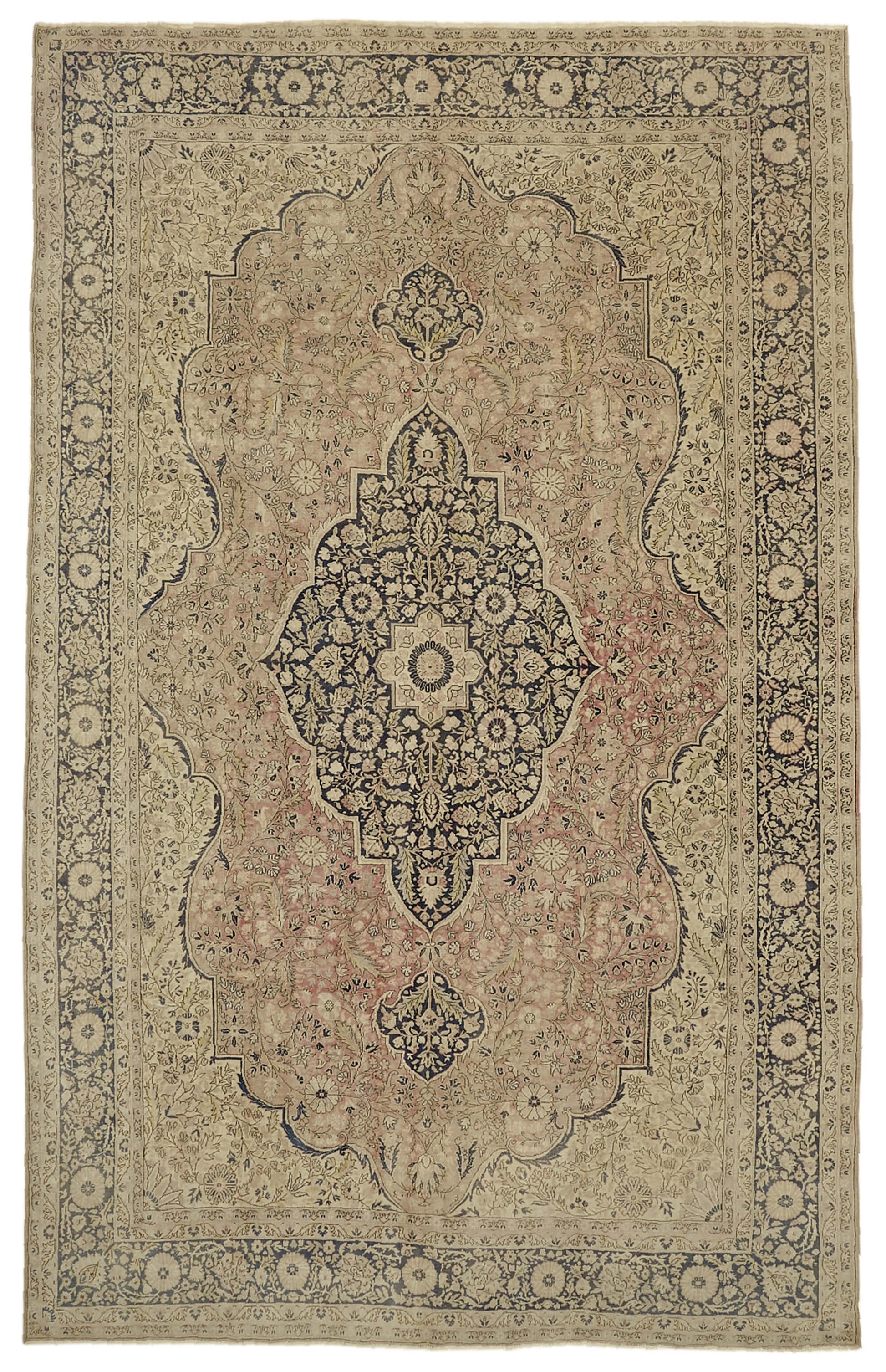 8x12 Beige Vintage Large Area Rug - 46176