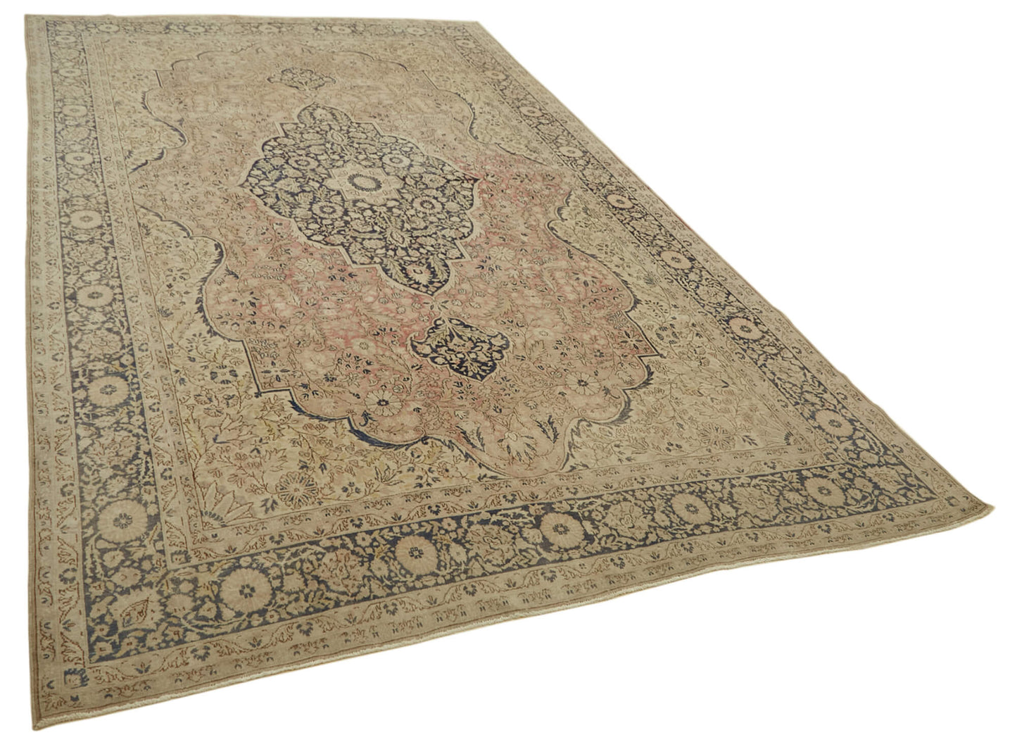 8x12 Beige Vintage Large Area Rug - 46176