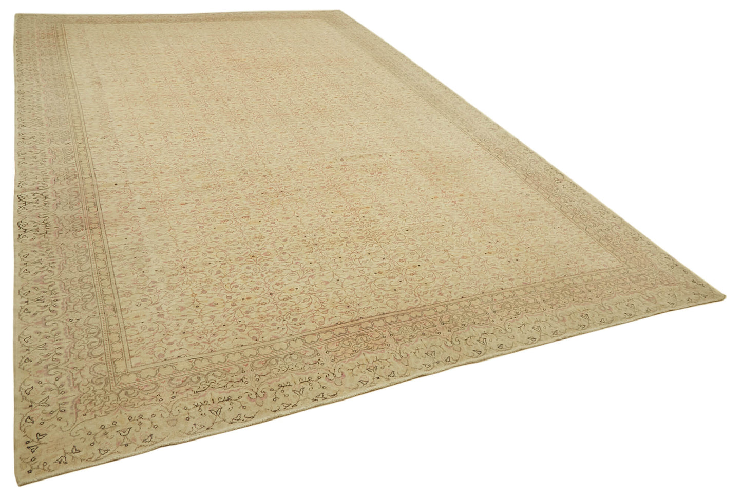 10x14 Beige Vintage Large Area Rug - 46177