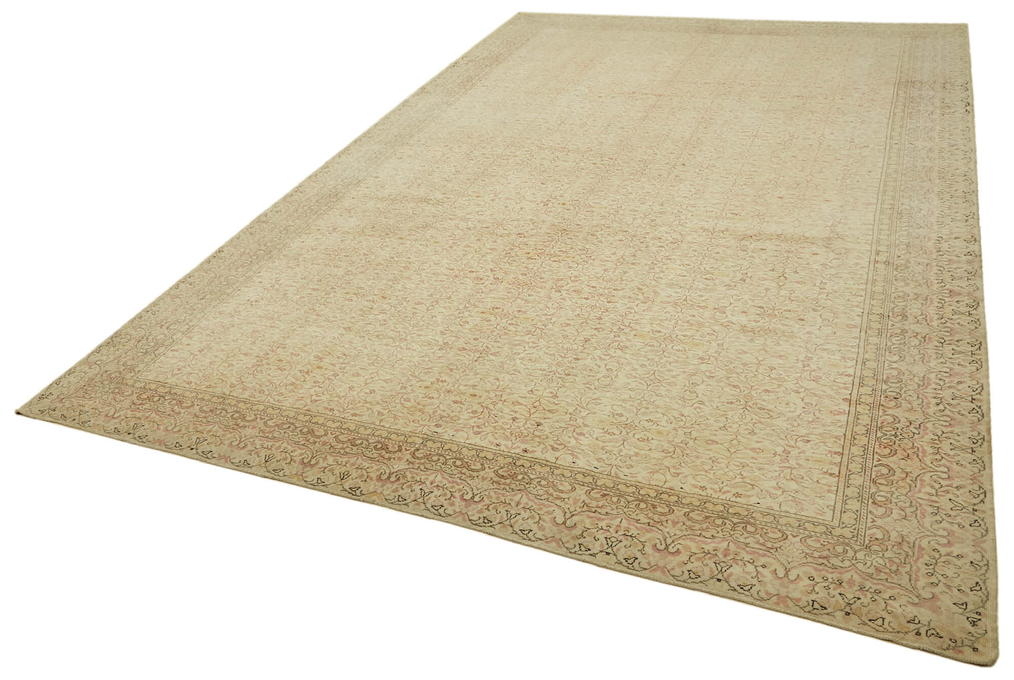 10x14 Beige Vintage Large Area Rug - 46177