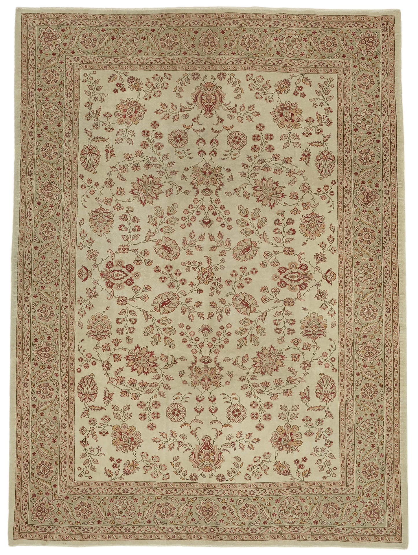 9x13 Beige Vintage Large Area Rug - 46178