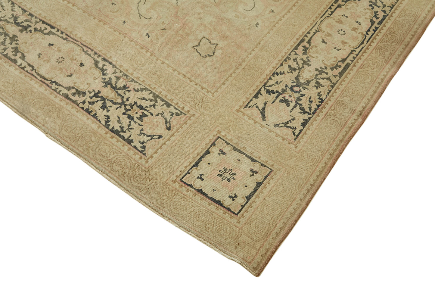 8x11 Beige Vintage Large Area Rug - 46179