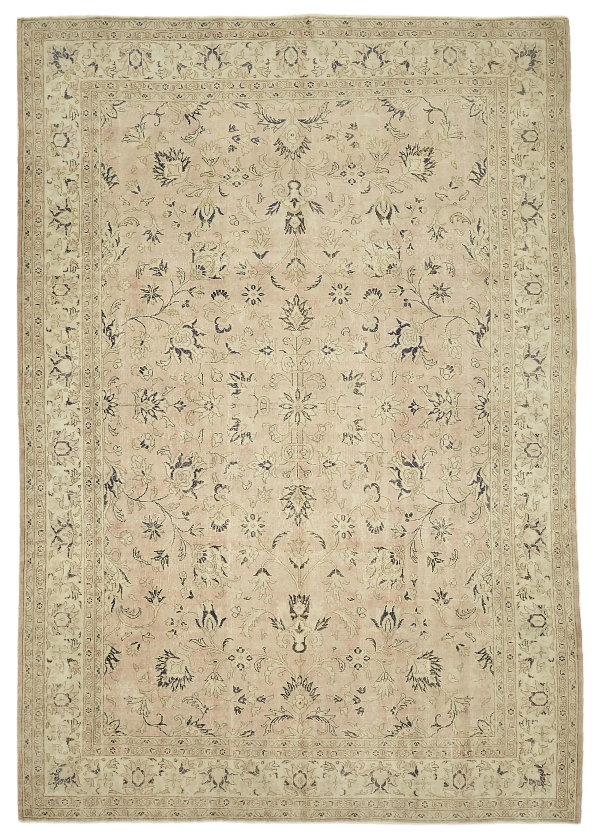 8x12 Beige Vintage Large Area Rug - 46181