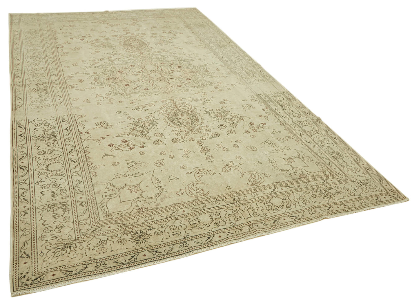 8x12 Beige Vintage Large Area Rug - 46182