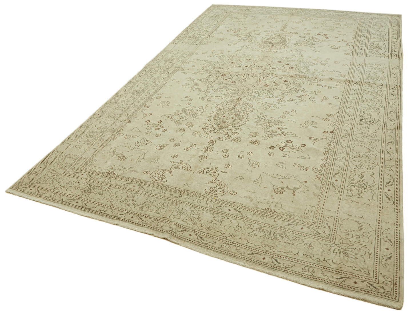 8x12 Beige Vintage Large Area Rug - 46182