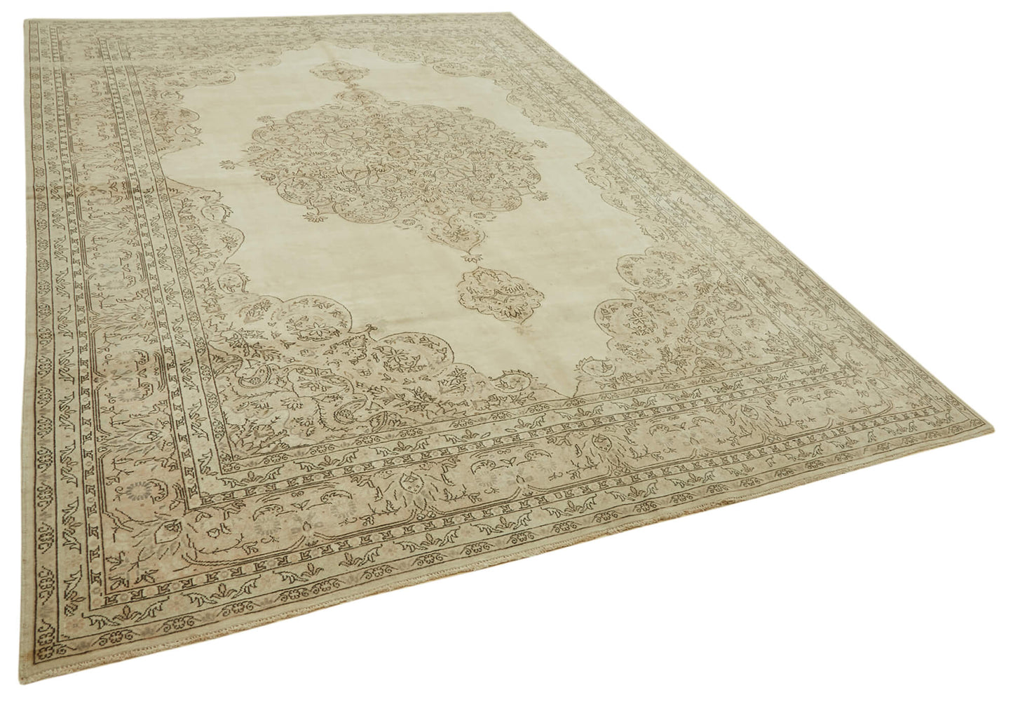 9x12 Beige Vintage Large Area Rug - 46183