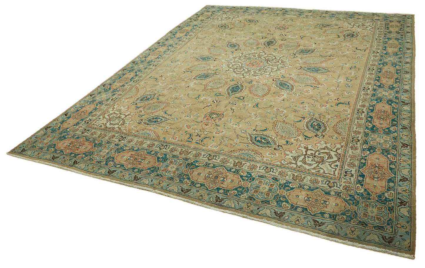 10x13 Beige Vintage Large Area Rug - 46185