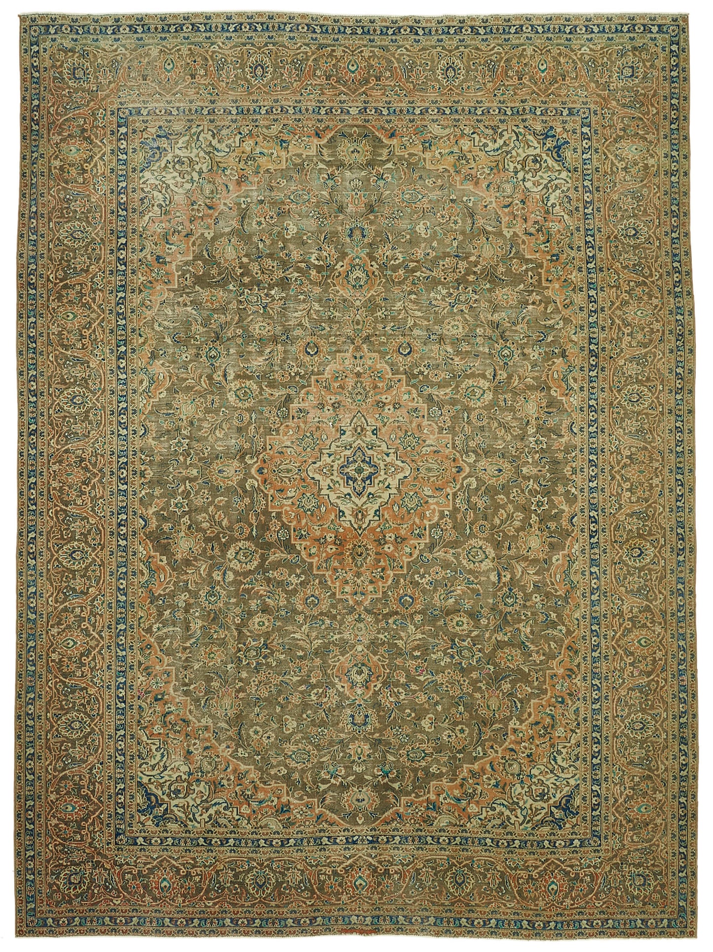 9x13 Beige Vintage Large Area Rug - 46186