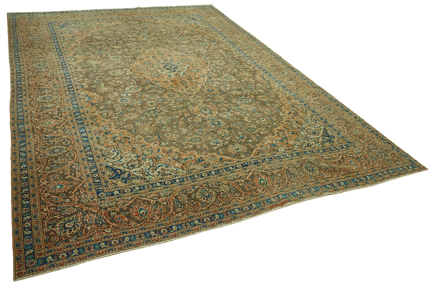 9x13 Beige Vintage Large Area Rug - 46186