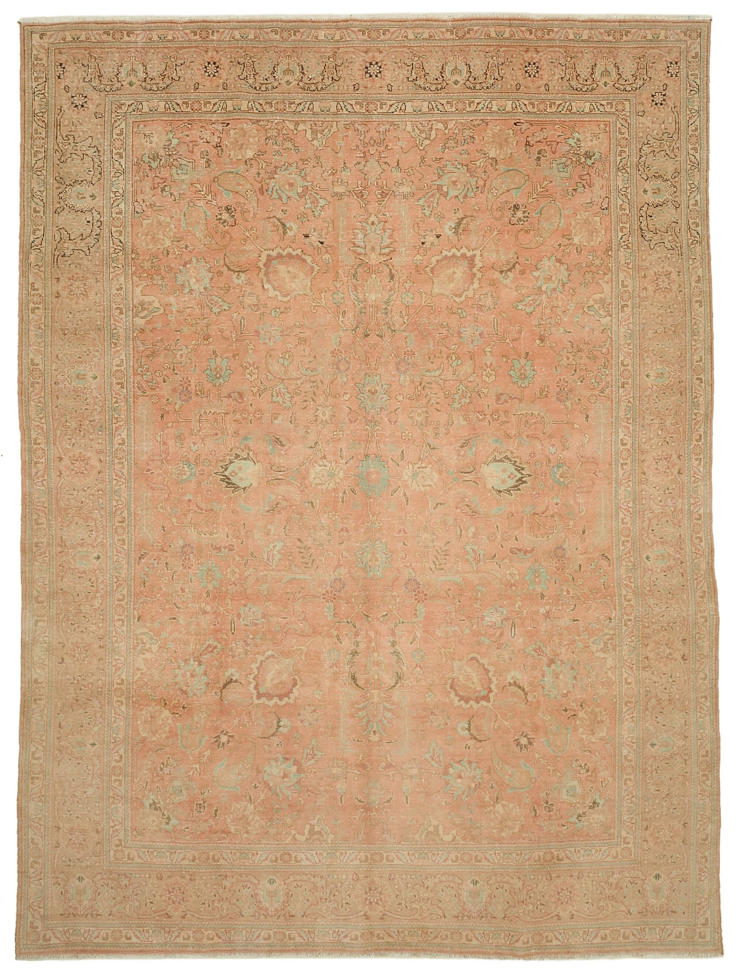 9x13 Beige Vintage Large Area Rug - 46187