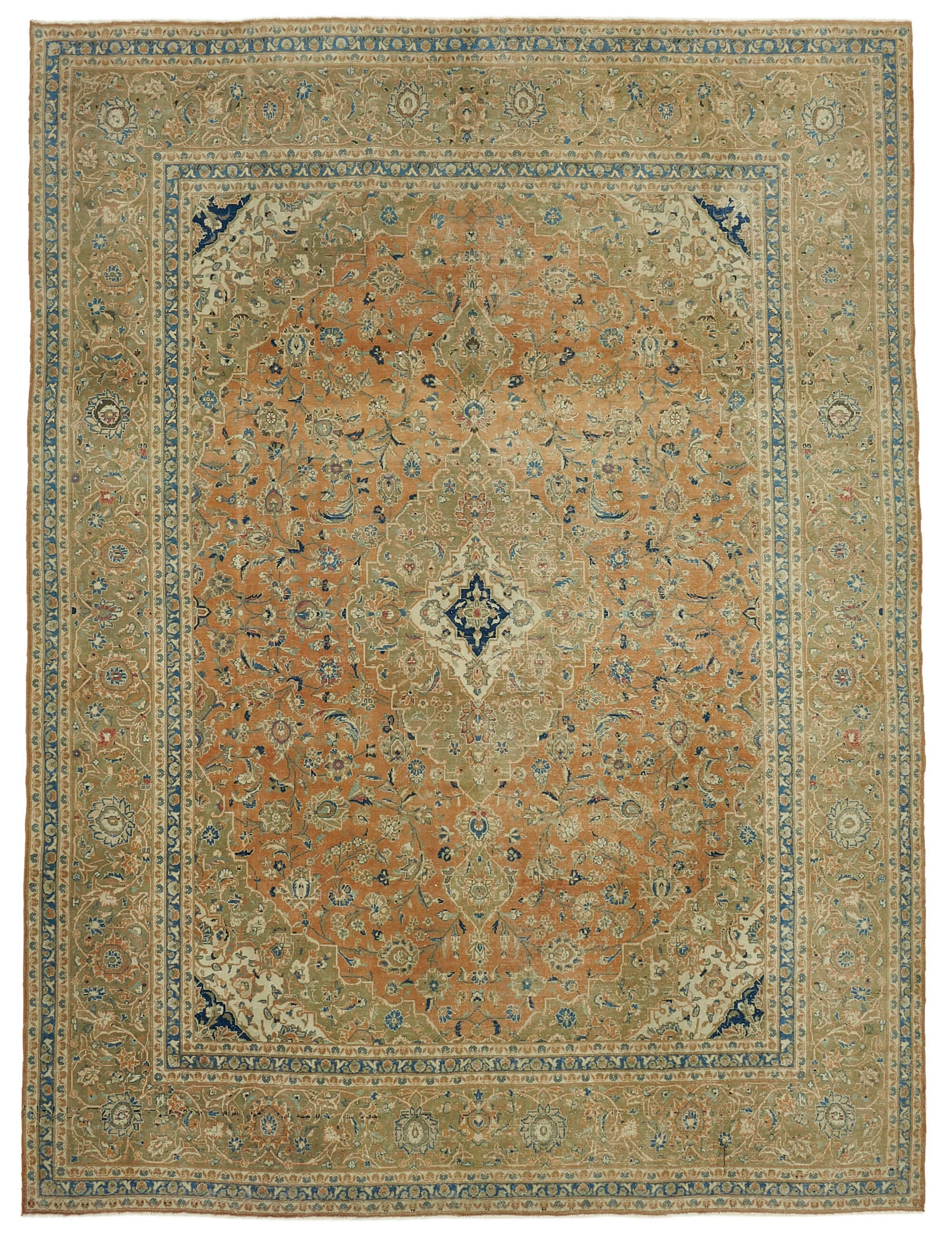 10x13 Beige Vintage Large Area Rug - 46188