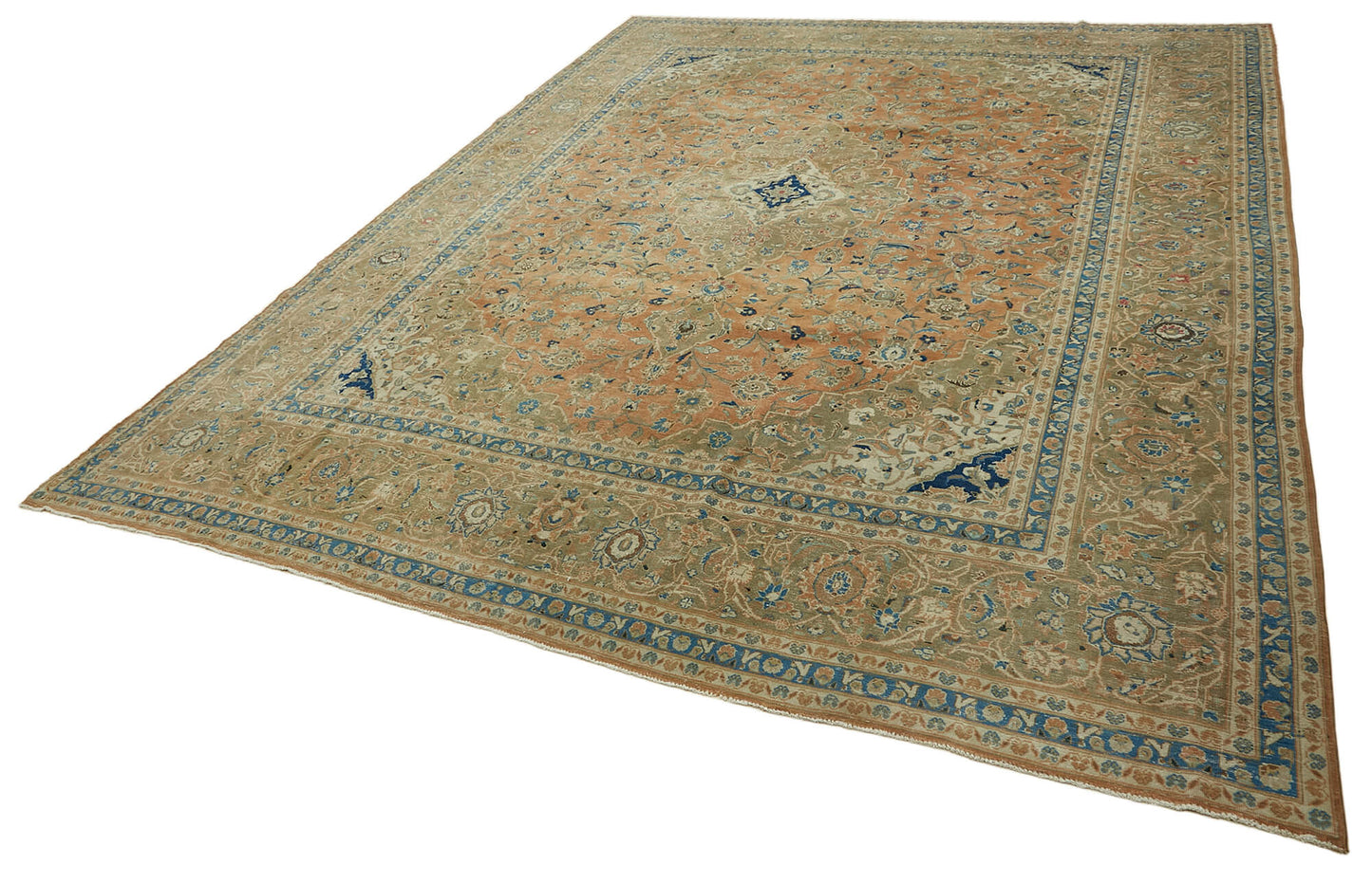 10x13 Beige Vintage Large Area Rug - 46188