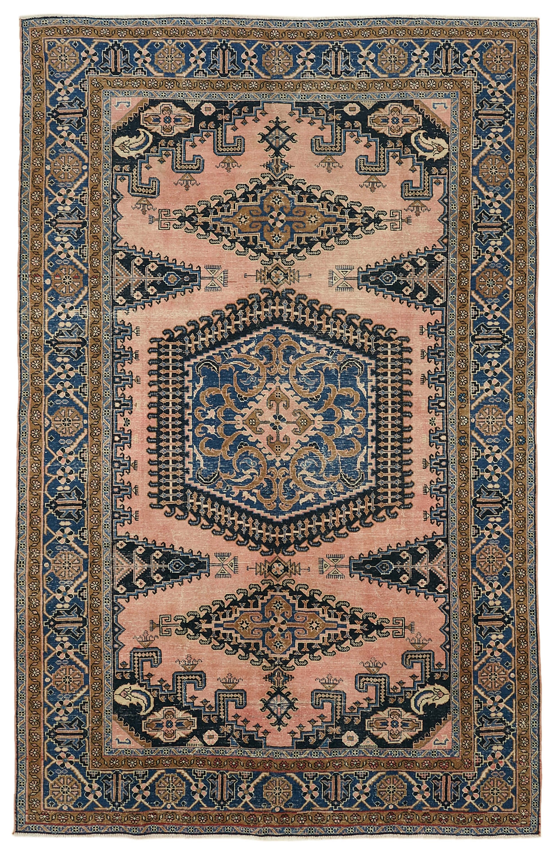 8x12 Beige Vintage Large Area Rug - 46190