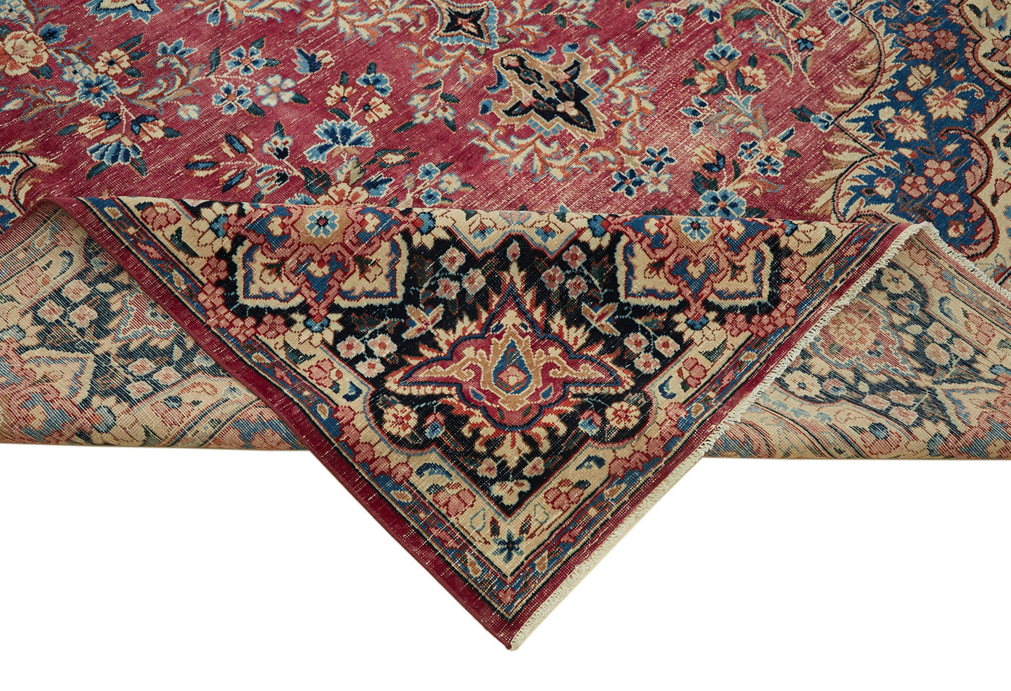 8x11 Beige Vintage Large Area Rug - 46192