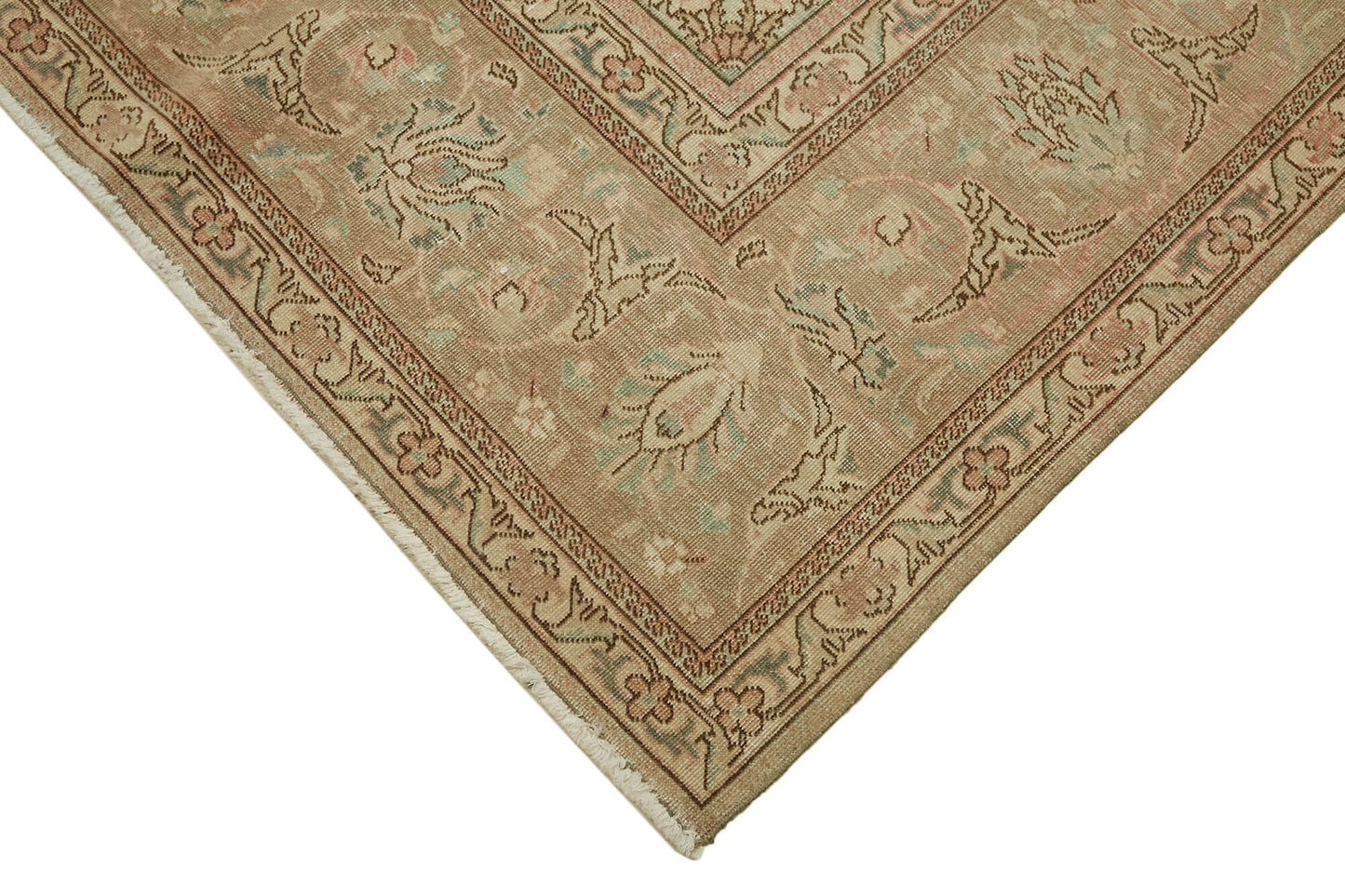 10x13 Beige Vintage Large Area Rug - 46195