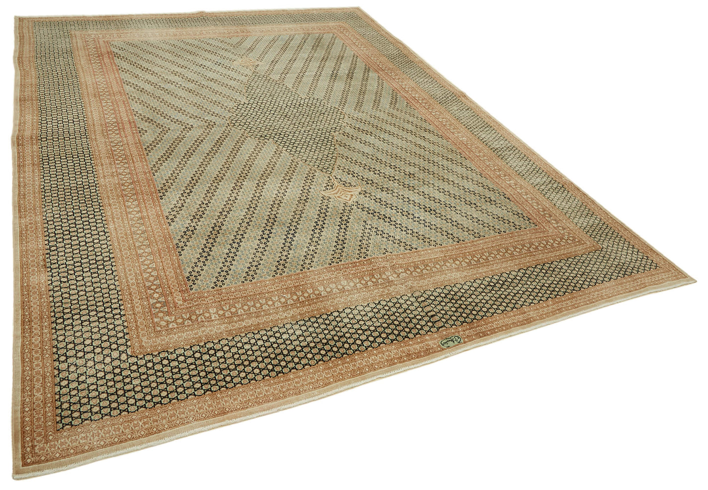 9x12 Beige Vintage Large Area Rug - 46196