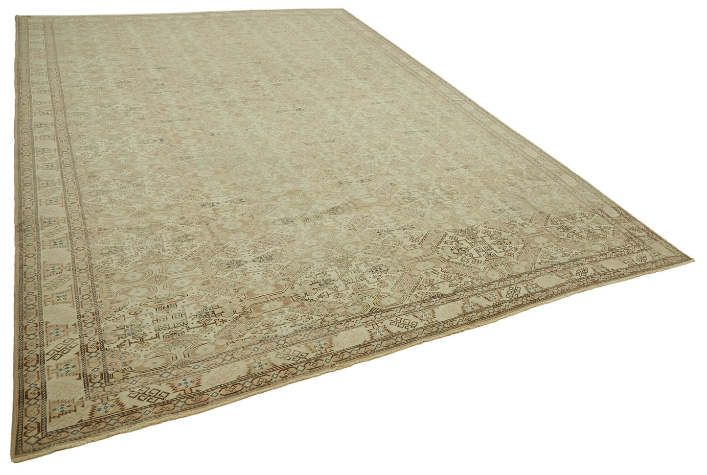 10x14 Beige Vintage Large Area Rug - 46396