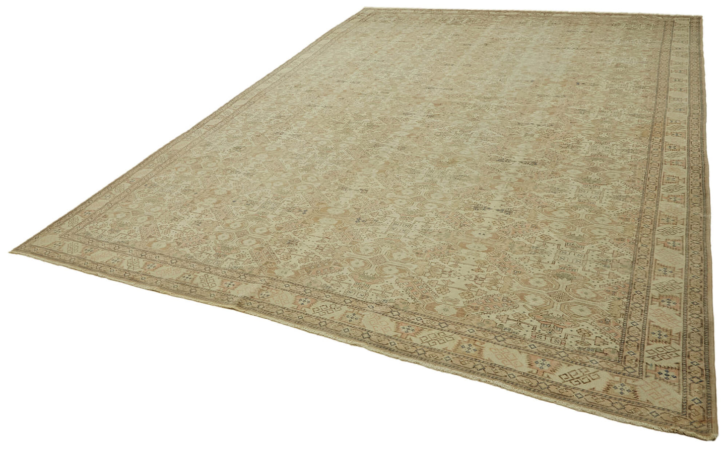 10x14 Beige Vintage Large Area Rug - 46396