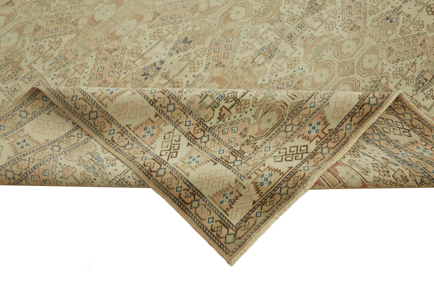 10x14 Beige Vintage Large Area Rug - 46396