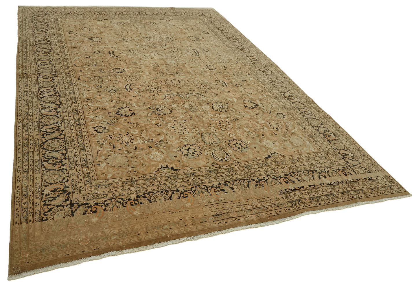 8x11 Beige Vintage Large Area Rug - 46399