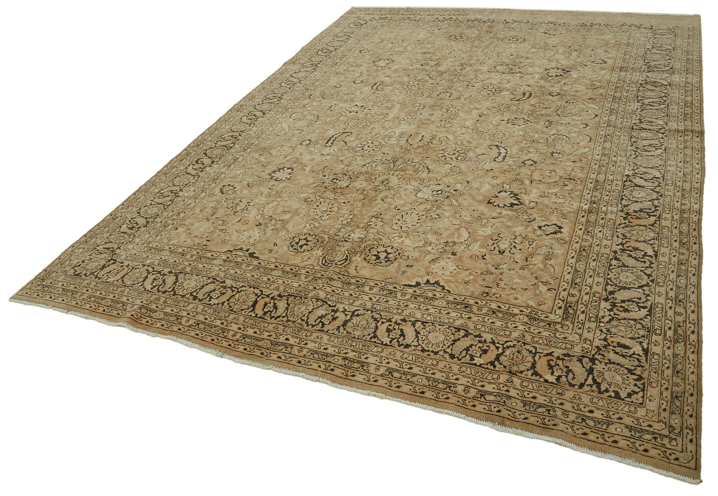 8x11 Beige Vintage Large Area Rug - 46399